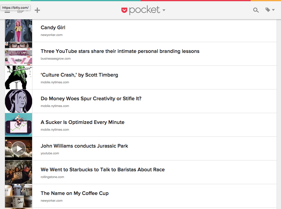 Pocket list